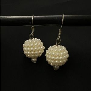 Handmade pearl earrings